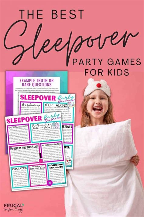 11 Fun Pajama Party Games For Kids And Sleepover Party Games Printables