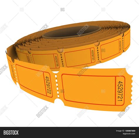 Raffle Ticket Roll Image And Photo Free Trial Bigstock