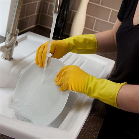Rock Bottom Price Top Quality 2 Pairs Medium Kitchen Washing Up Gloves Marigold Yellow Rubber