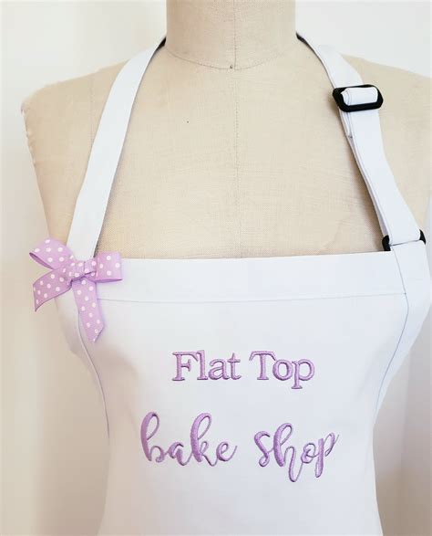 Personalized Embroidered Apron Customizable Apron Etsy Embroidered Apron Personalized