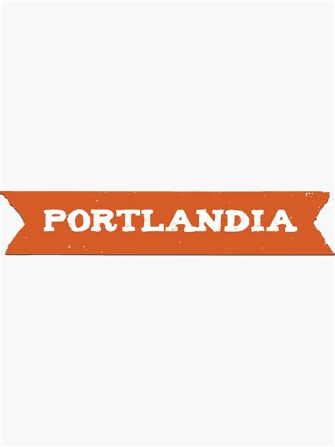 Portlandia Sticker Sticker By Lglynn Redbubble