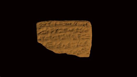 Cuneiform Tablet Hmane1891111 3d Model By Harvard Museum Of The