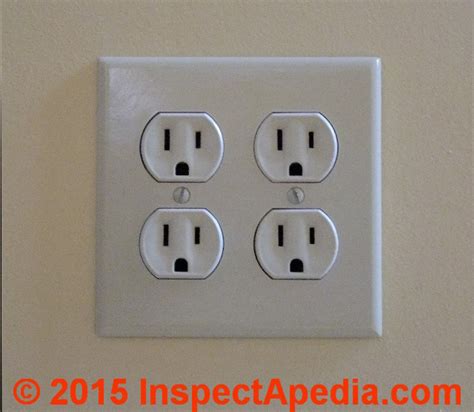 The steel boxes have the advantage of being self grounding and do not require a grounding wire. Duplex Electrical Receptacle Wire Connections - wiring details