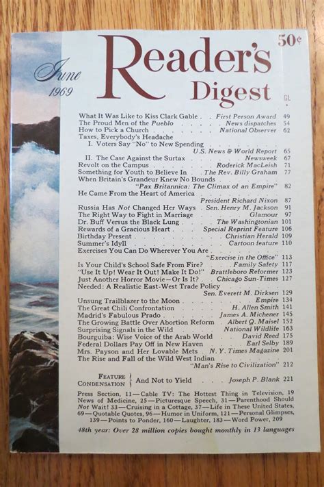 Readers Digest Magazine June 1969