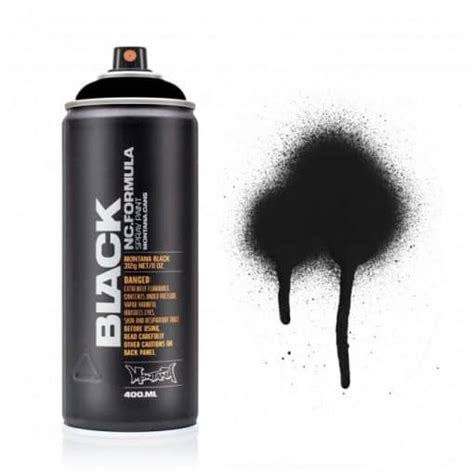 Montana Cans Spray Paint Black 400ml Great Price