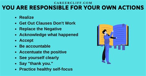 How To Deal With You Are Responsible For Your Own Actions Careercliff