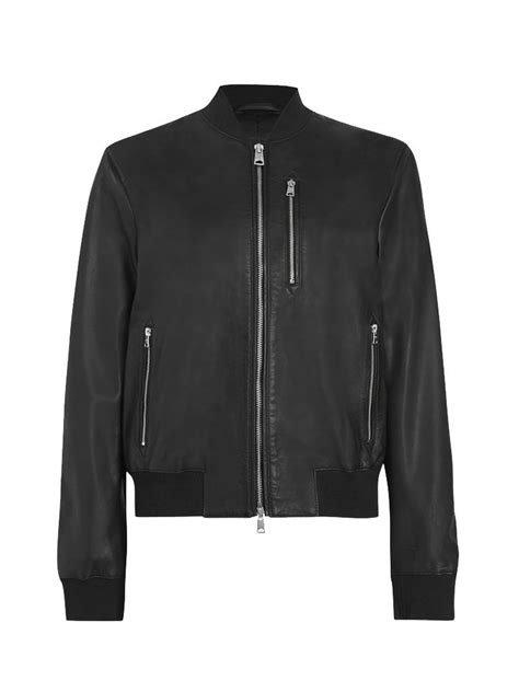 Stylish Black Bomber Leather Jacket For Women