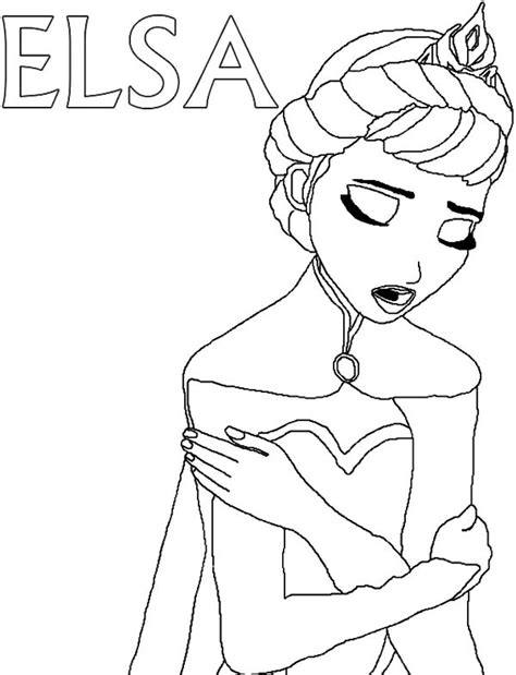 Free download 39 best quality free elsa frozen coloring pages at getdrawings. Queen Elsa Feeling Sad Coloring Pages | Coloring Sky