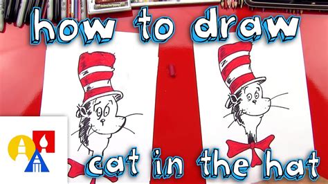 How To Draw The Cat In The Hat Youtube
