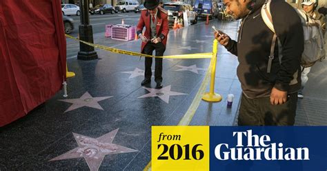 Donald Trumps Hollywood Walk Of Fame Star Defaced Donald Trump The