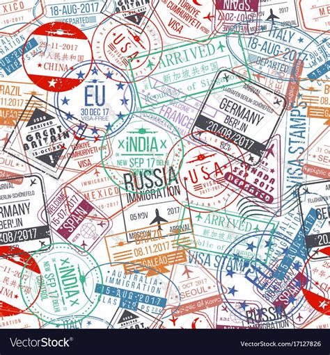 Travel Stamp Passport Stamps Postal Stamps World Photo Travel