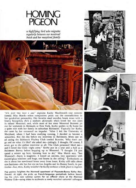 PDF Baltimore S Kathy MacDonald March 1969 Playmate Of The Month