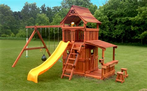Our range of wooden playsets meets the needs of older kids to encourage outdoor playtime. Furniture: Charming Backyard Playsets For Kids Playground ...