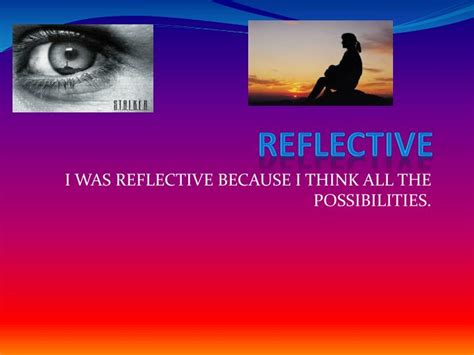 Ppt Reflective Powerpoint Presentation Free Download Id3046038