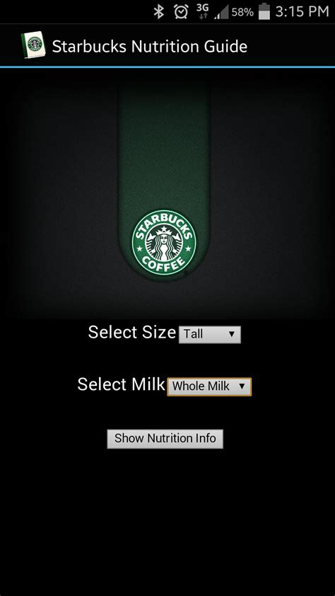 Nutrition Guide For Starbucks Apk For Android Download