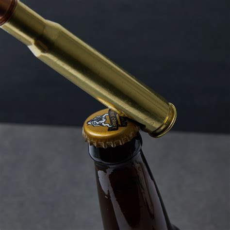 Bullet Bottle Opener 50 Bmg Wood Box Brass Honcho Touch Of Modern