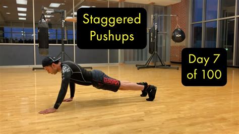 How To Do Staggered Push Ups Increase Muscle Mass Youtube