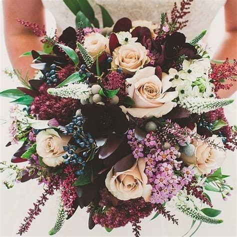 Womens artificial bouquet wedding accessory burgundy roses hydrangea silk sponsored. The Most Popular Wedding Bouquets On Pinterest - Livingly