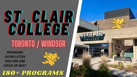 St Clair College Review Toronto Windsor Good Or Bad Youtube