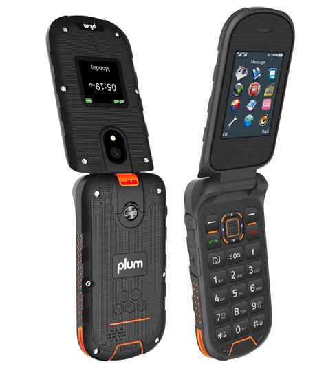 Plum Ram Plus Unlocked Flip Phone 4g Volte Rugged Sim Card Speed Talk