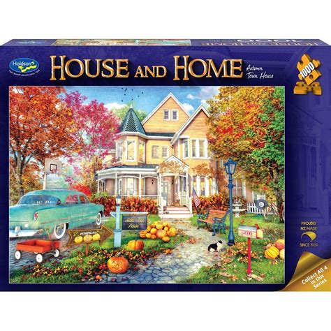 Holdson Puzzle House And Home 1000pc Autumn Town House Holdson