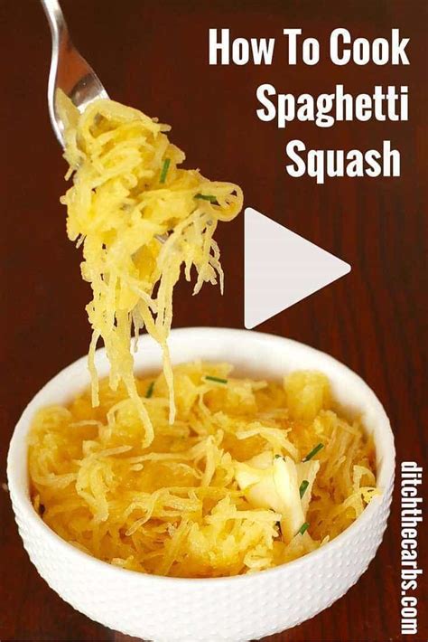 How To Cook Spaghetti Squash Plus Cooking Video