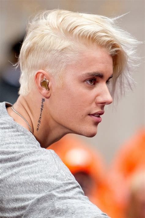 Justin Bieber Blonde Hair Pictures 2015 Photos Glamour UK