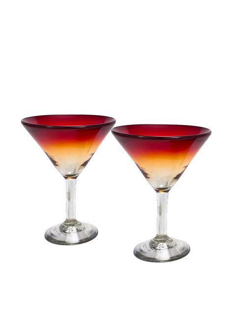 Average rating:(0.0)out of 5 stars. bambeco Set of 2 Rioja Recycled Martini Glasses, Red at ...