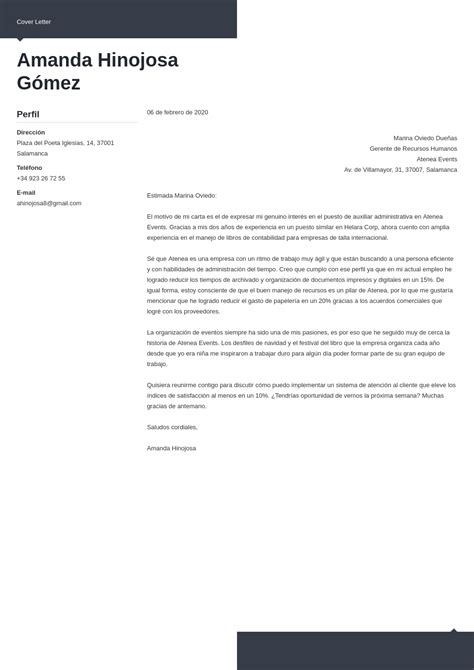 Carta De Presentacion De Un Asistente Administrativo Images And