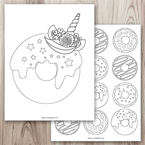 9+ Free Printable Donut Coloring Pages - The Artisan Life