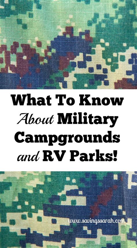 What to Know About Military Campgrounds and RV Parks - Earning and