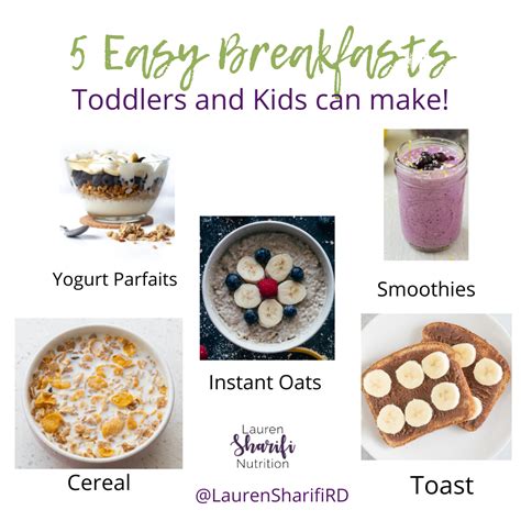 5 Easy Breakfast Ideas Toddlers And Kids Can Make Lauren Sharifi