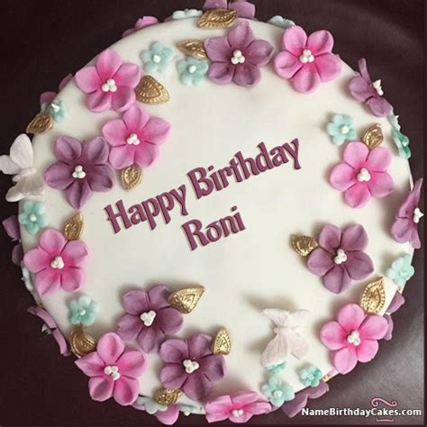 Happy Birthday Roni Cakes Cards Wishes