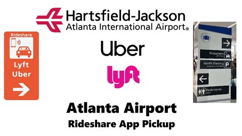Atlanta Airport Atl Uber And Lyft Pickup Area Youtube