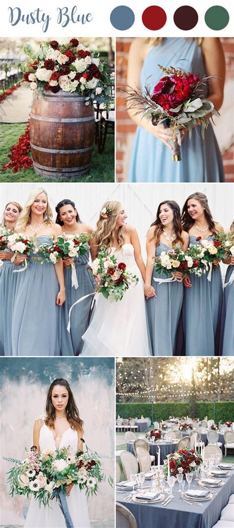 9 ultimate dusty blue color combinations for wedding wednova blog