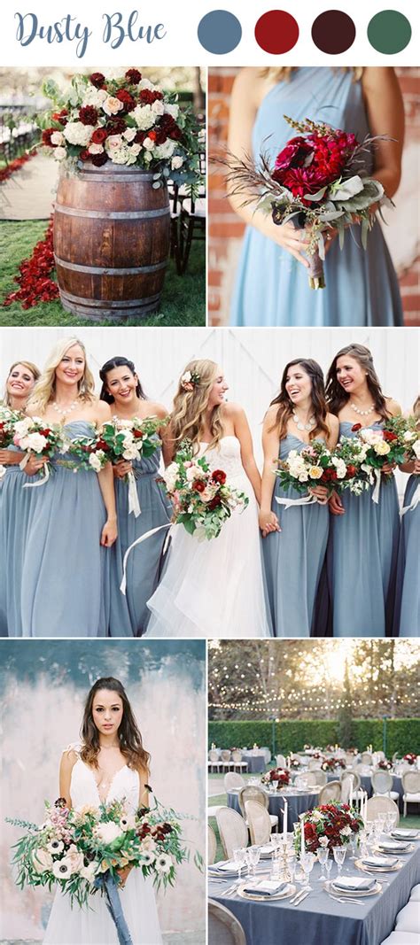 Dusty pink color palette created by martha145a that consists #a1c9d0,#6eacb7,#e2b7b9,#fdcece,#cc8084 colors. 9 Ultimate Dusty Blue Color Combinations for Wedding ...