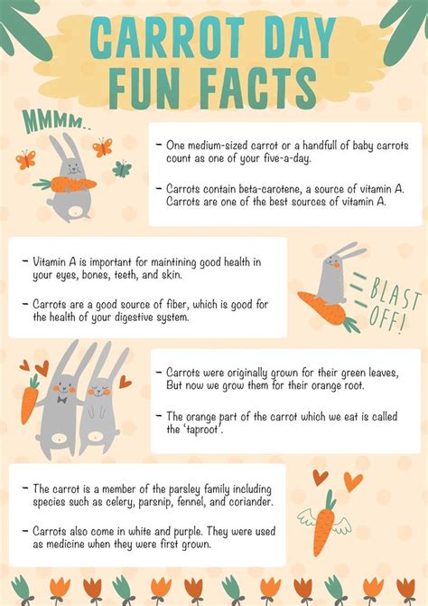 Carrot Day Fun Facts Regular Menu Fun Facts Facts Fun
