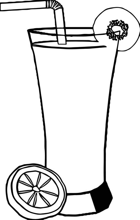 Fruit Cocktail Coloring Pages - Dejanato