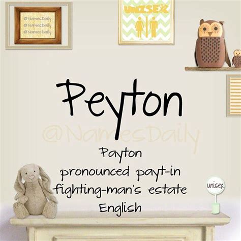Peyton Names With Meaning Character Names Names
