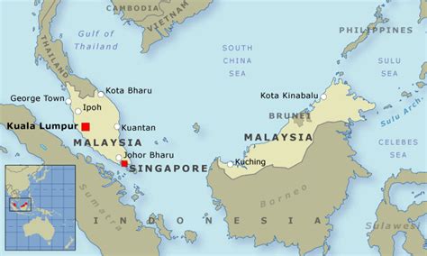 Map Of Singapore To Malaysia Maps Of The World