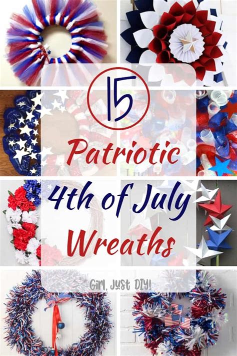 15 Easy Patriotic Wreaths Fast 4th Of July Diy Decor
