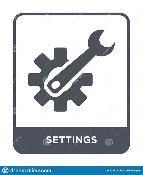 Settings Icon In Trendy Design Style. Settings Icon Isolated On White Background. Settings 