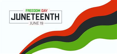 Bannière Juneteenth Freedom Day Journée De Lémancipation Afroaméricaine