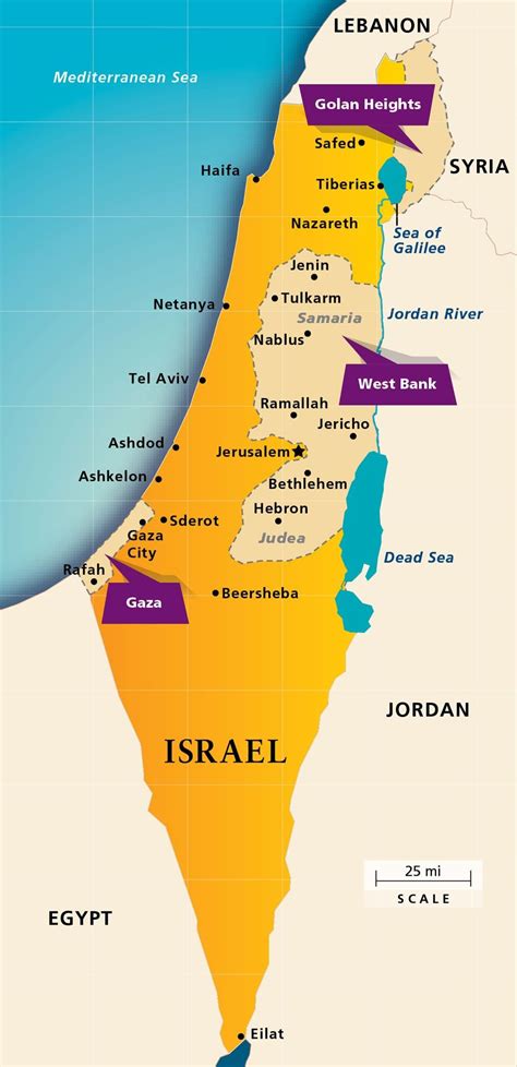 Mapas Del Mundo Mapa Politico De Israel Actual Images