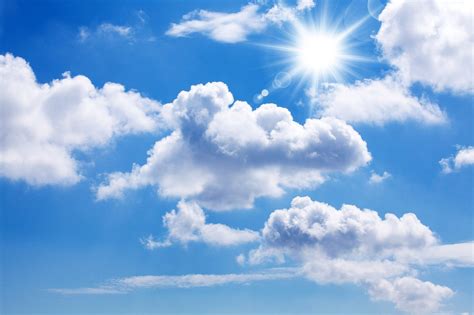 Sunny Blue Sky White Clouds Aj Wallpaper Sky Photography Nature