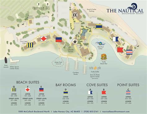 Map Lake Havasu Hotels Nautical Beachfront Resort