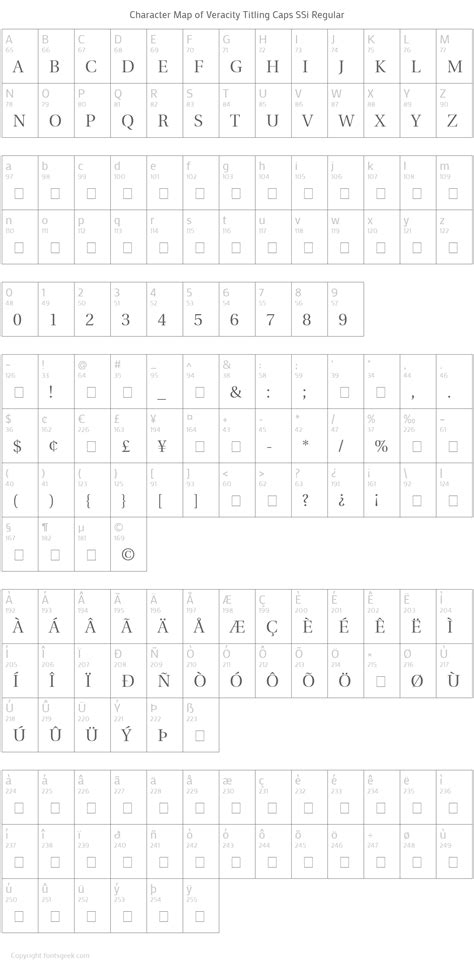 Veracity Titling Caps Ssi Font Download For Free View Sample Text