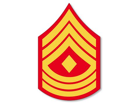 3×4 Inch Usmc Rank 1st Sergeant First Class Sticker Officially Licensed