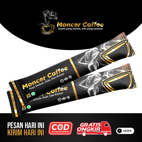 Jual Monceer Coffee Original Kopi Herbal Pria Dewasa Aman Dikonsumsi Variasi Sachet