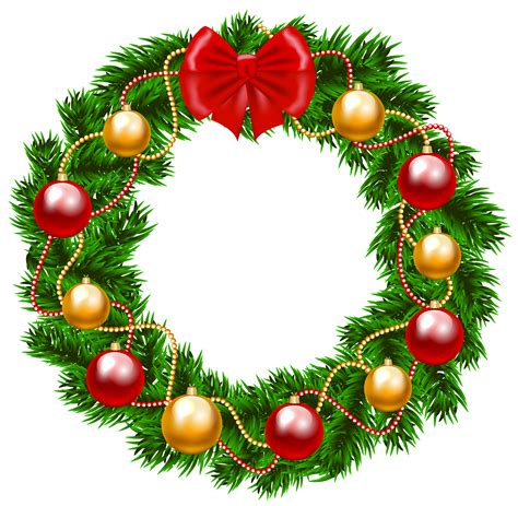 Christmas Wreaths Clip Art Clipart Best